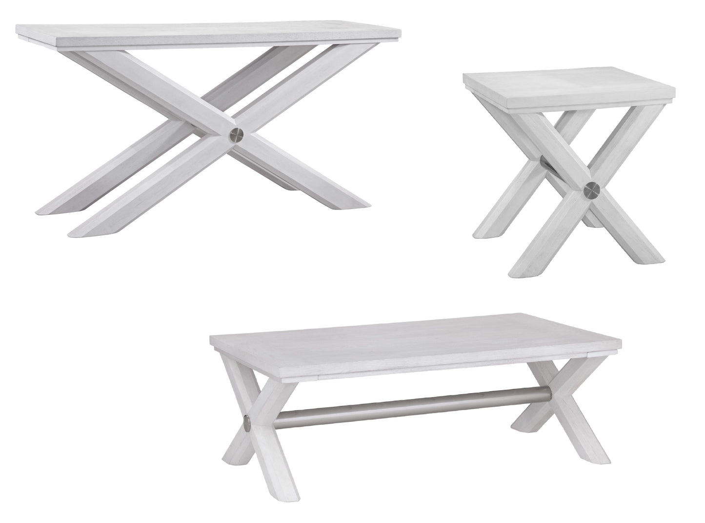 Nadine - Cocktail Table - White