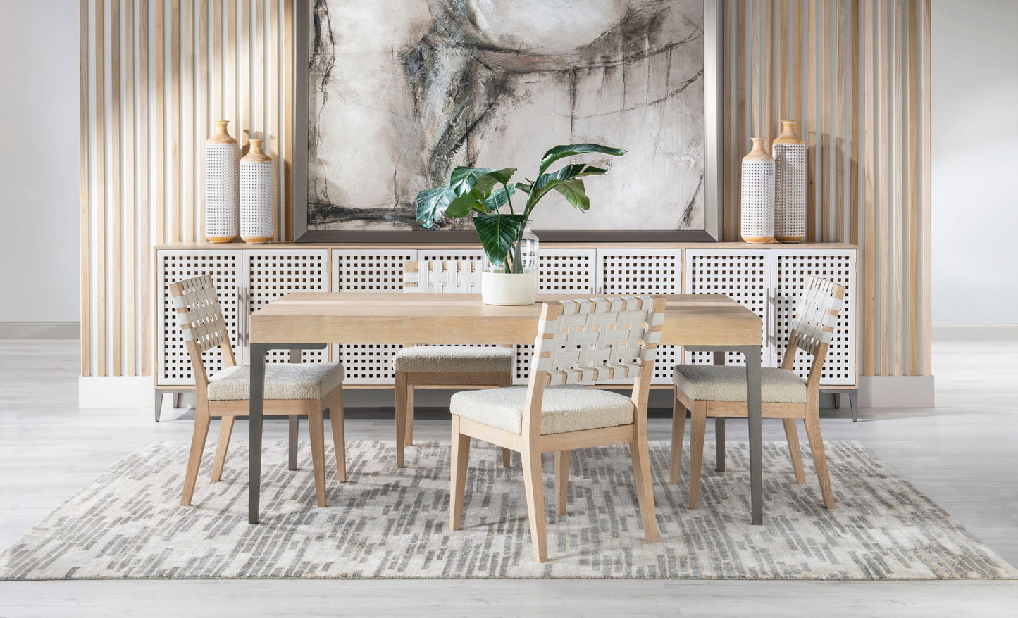 Biscayne - Woven Strap Back Side Chair (Set of 2) - Beige