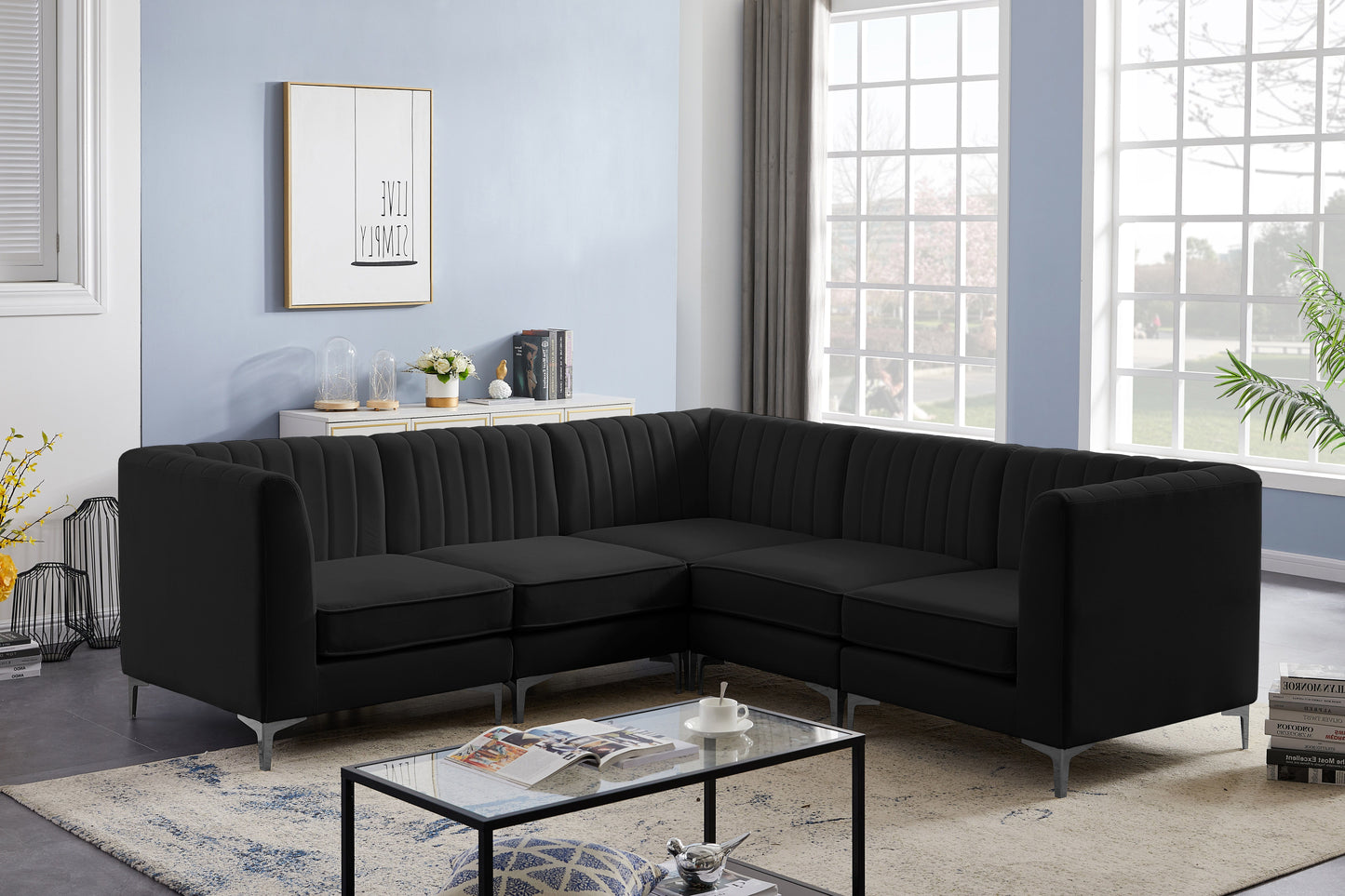 Alina - Modular Sectional - Black