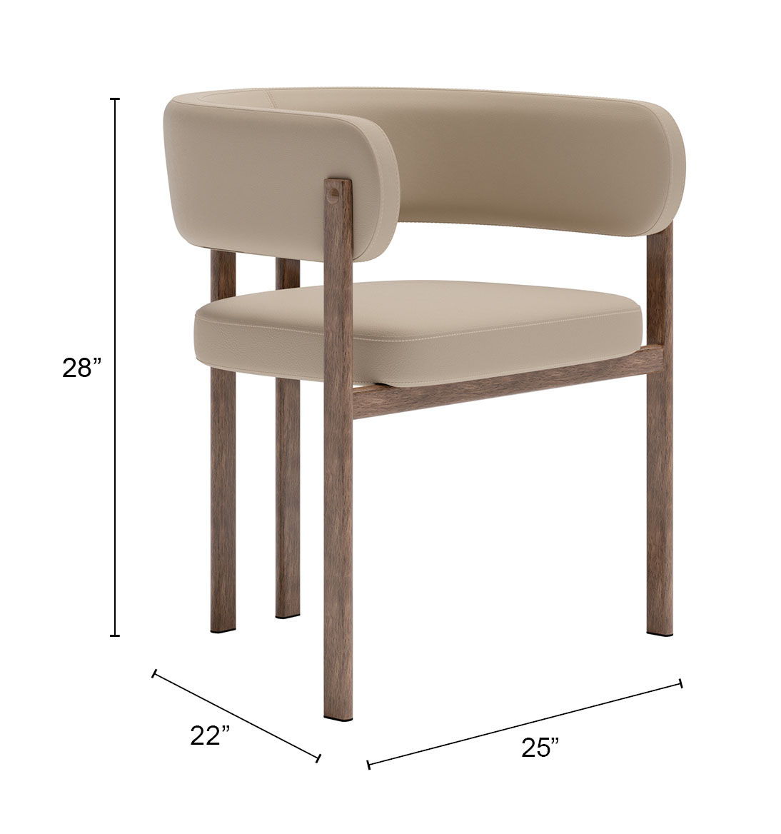 Ruge - Dining Chair (Set of 2) - Beige