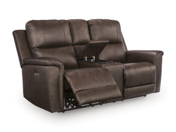 Bleckley - Power Reclining Loveseat With Console / Adjustable Headrest