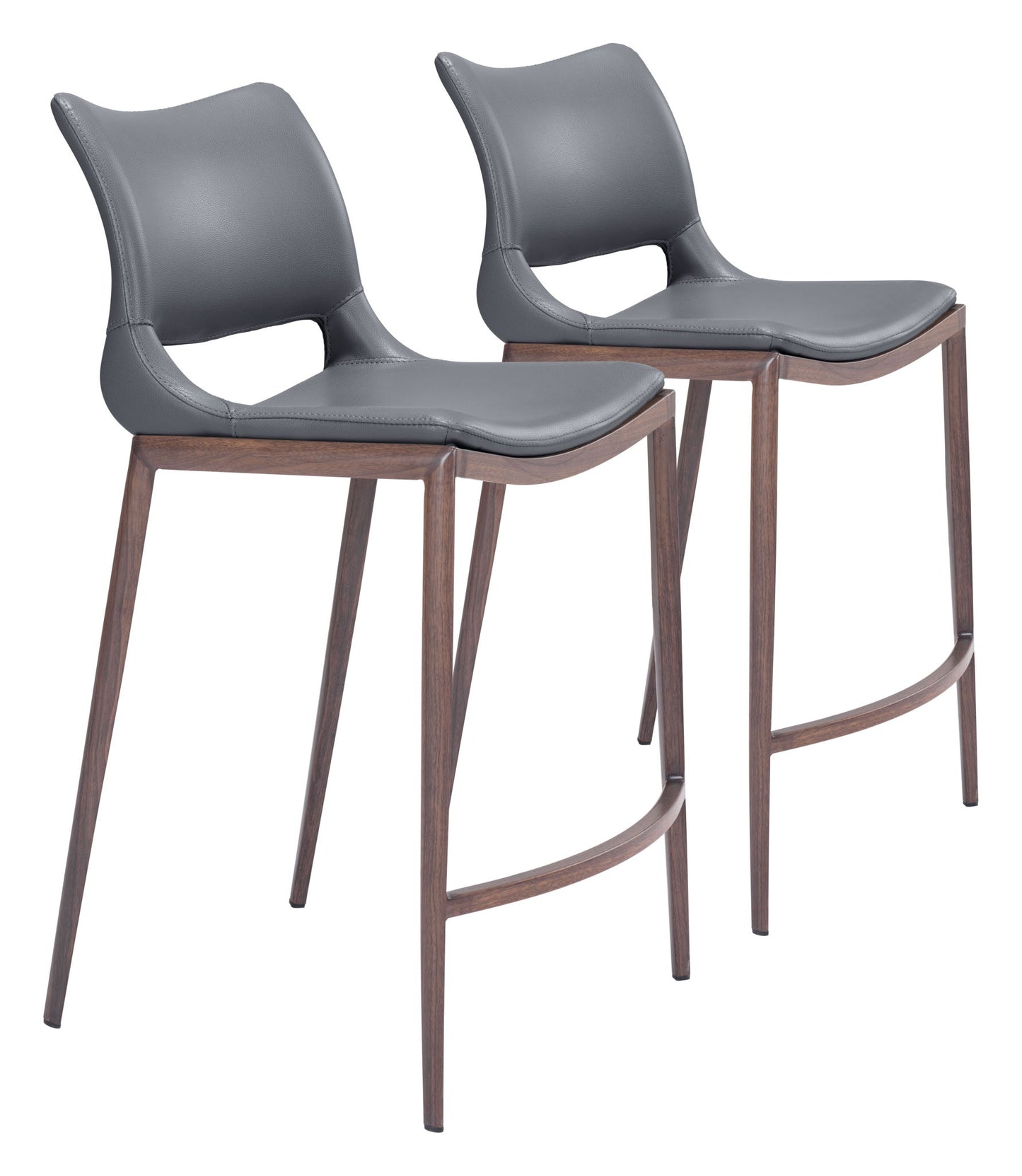 Ace - Counter Chair (Set of 2) - Walnut Legs