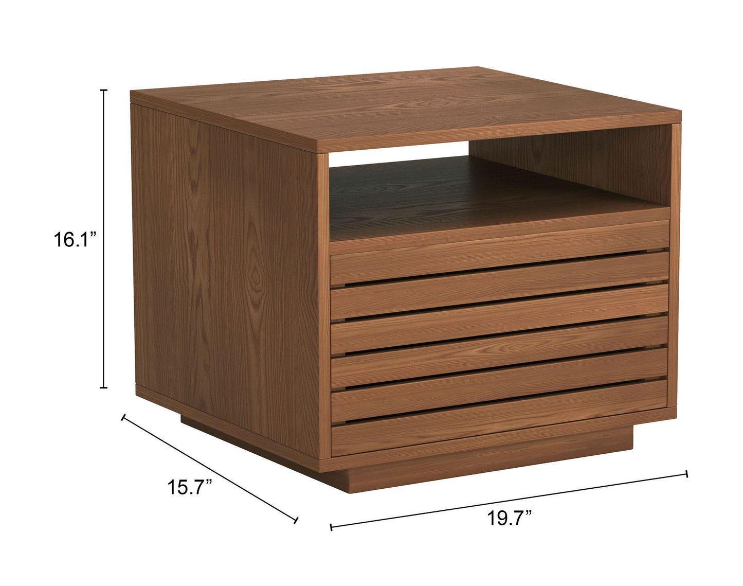 Slit - Nightstand - Walnut