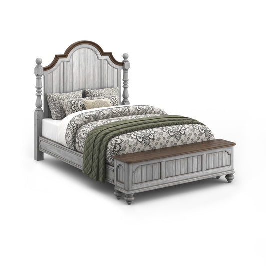 Plymouth - Queen Poster Footboard - Gray