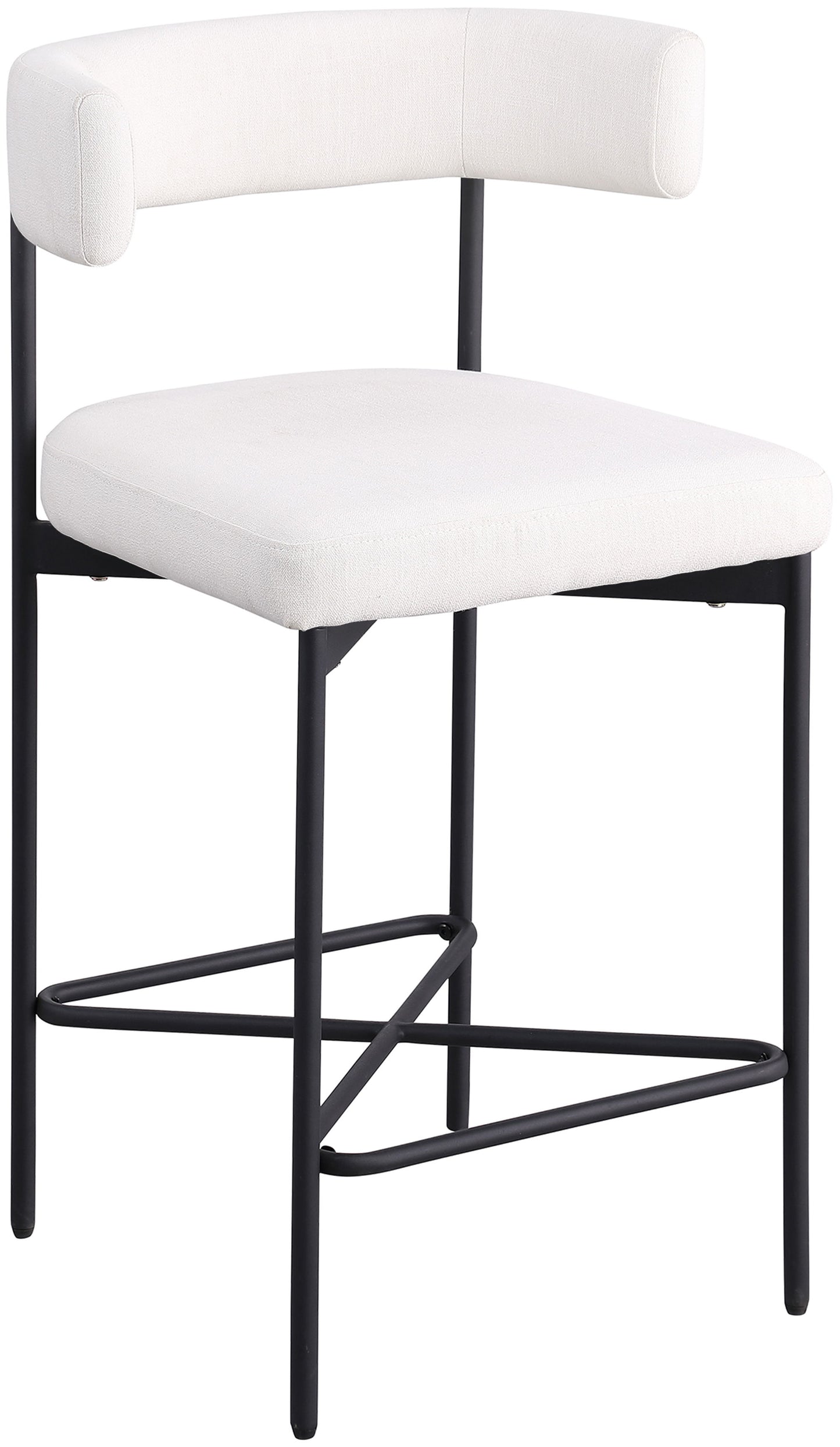 Rivage - Durable Stool With Black Frame (Set of 2)