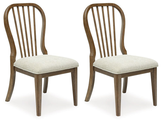 Sturlayne - Dining Upholstered Side Chair (Set of 2) - Spindleback - Brown