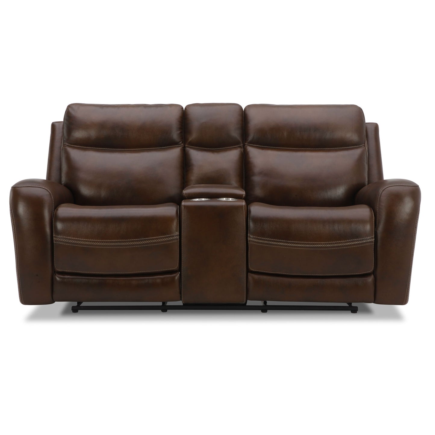 Blair - Loveseat With Console P2 & ZG - Cognac