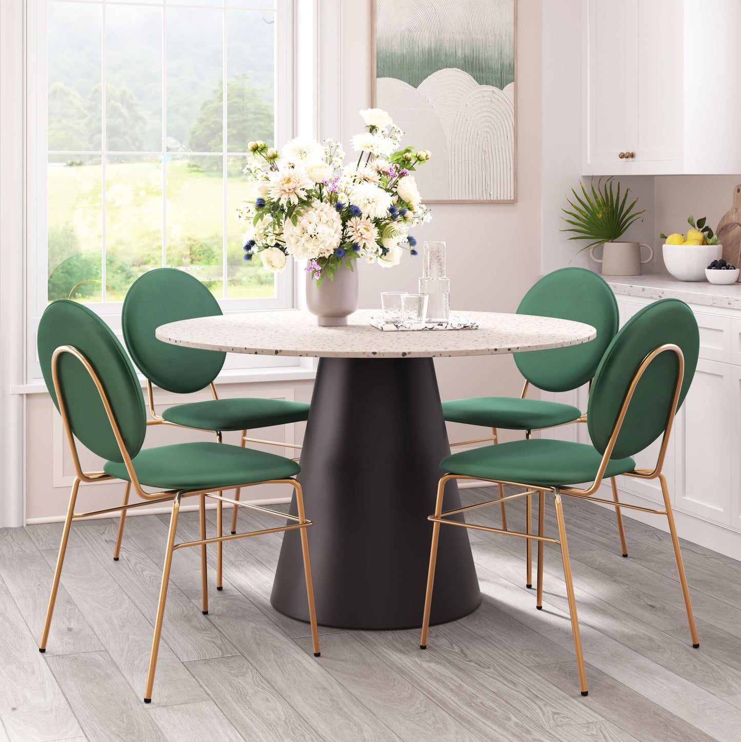 Jorf - Dining Table - Beige & Bronze