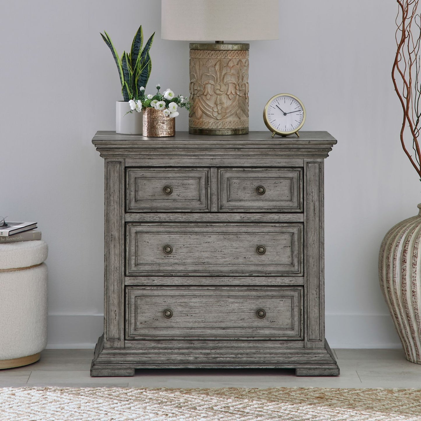 Big Valley - Bedside Chest With Charging Station