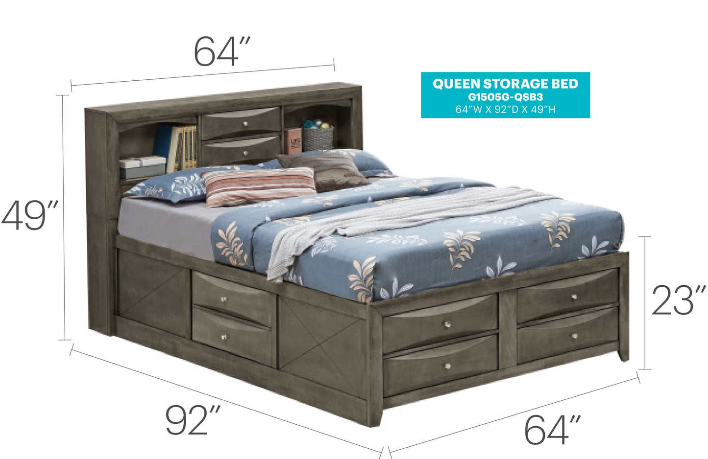 Glory Furniture - Marilla - Storage Bed