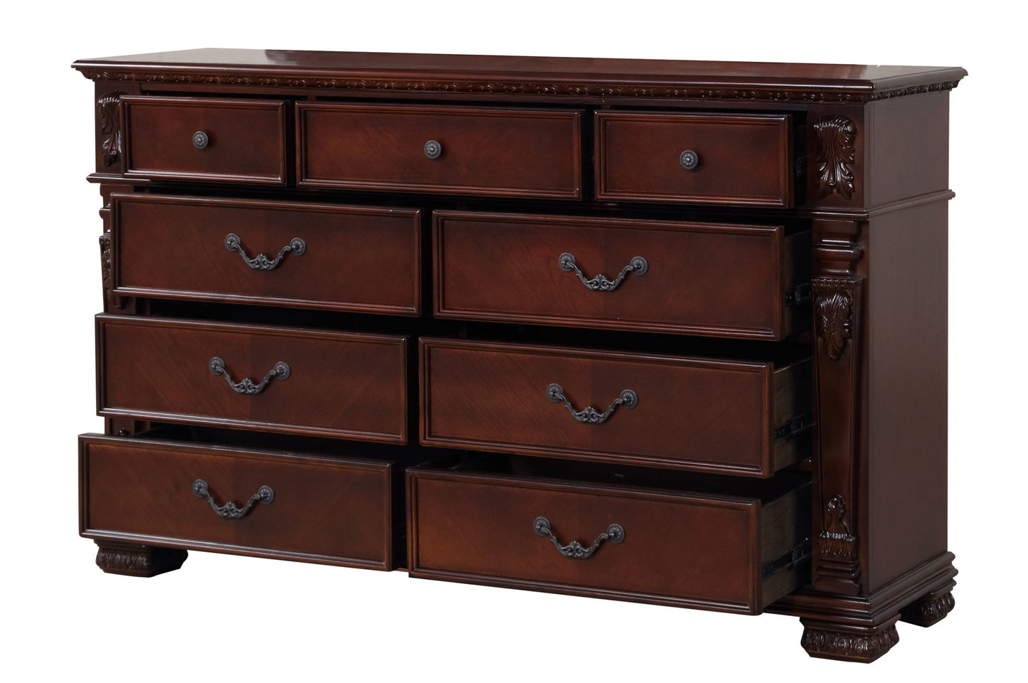 Lyndon - 9 Drawer Dresser - Cherry
