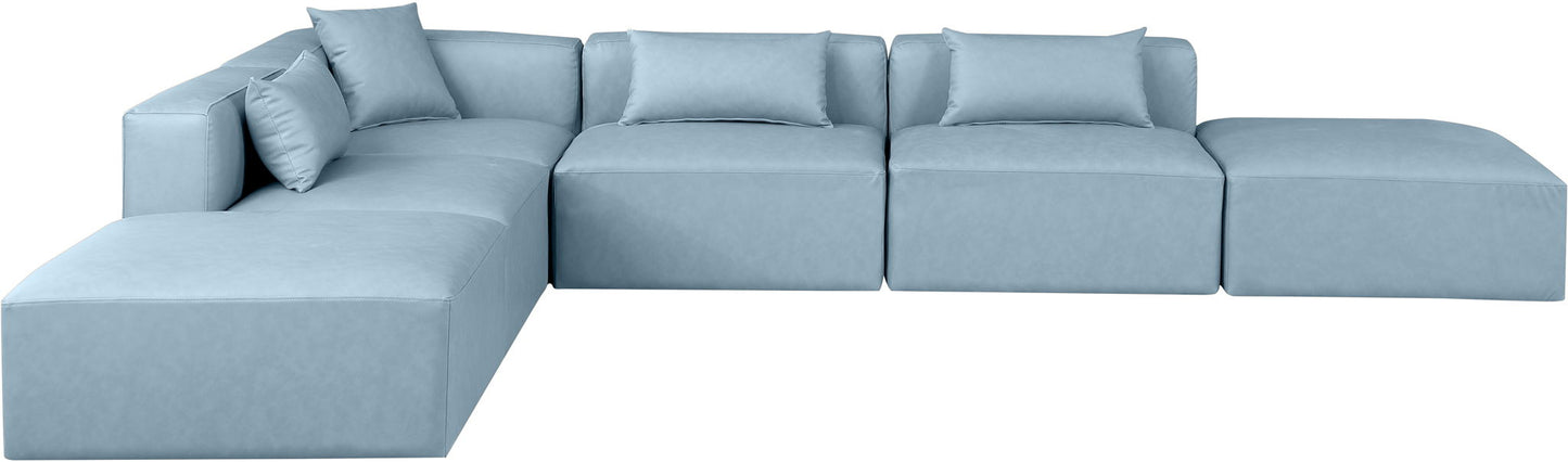 Cube - 6 Piece Modular Corner Armless Sectional