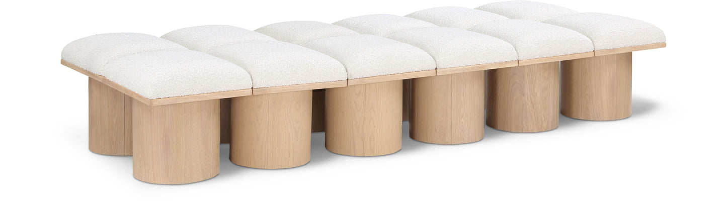 Pavilion - 12 Piece Modular Bench With Natural Base