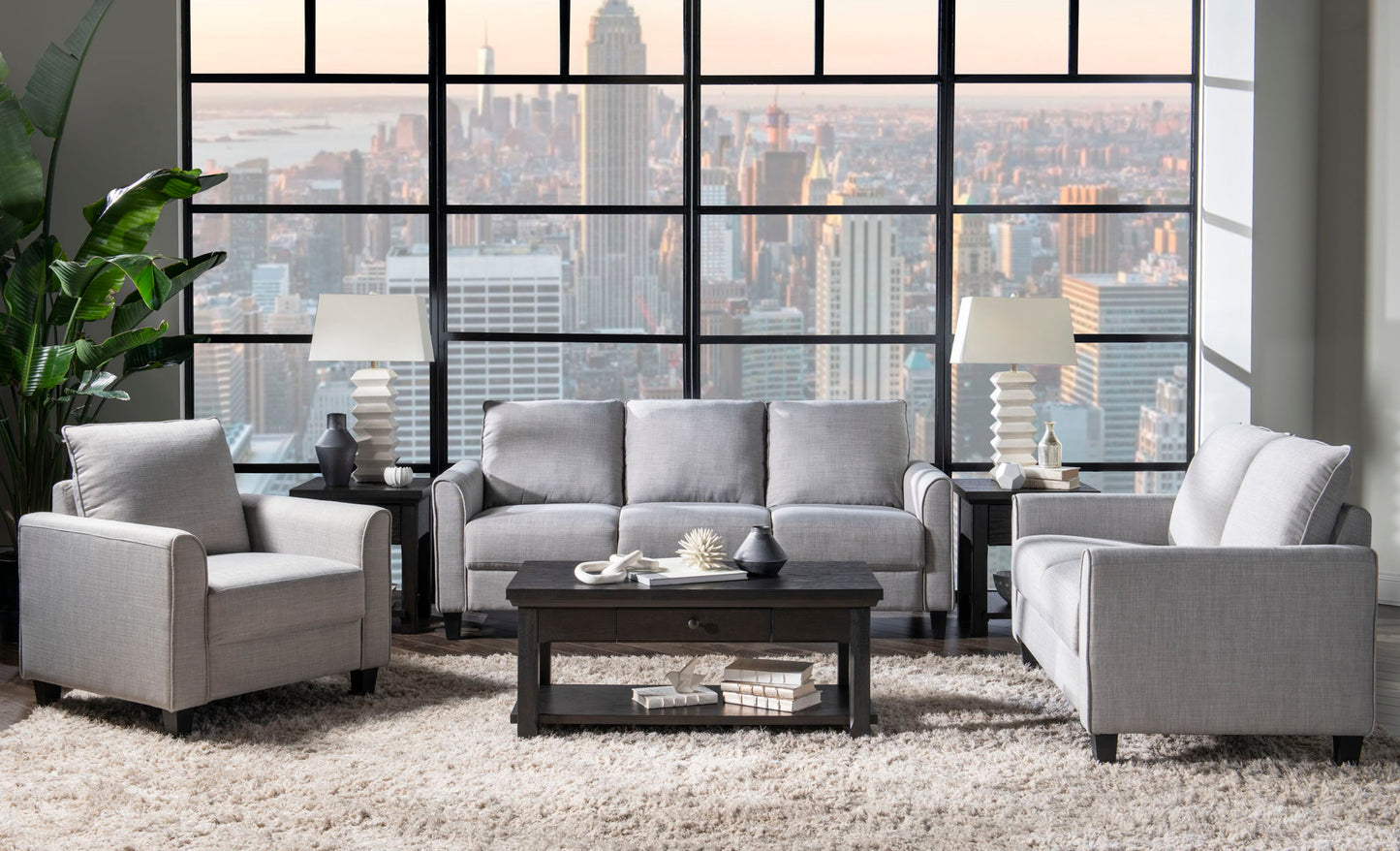 Brooklynn - Loveseat - Gray