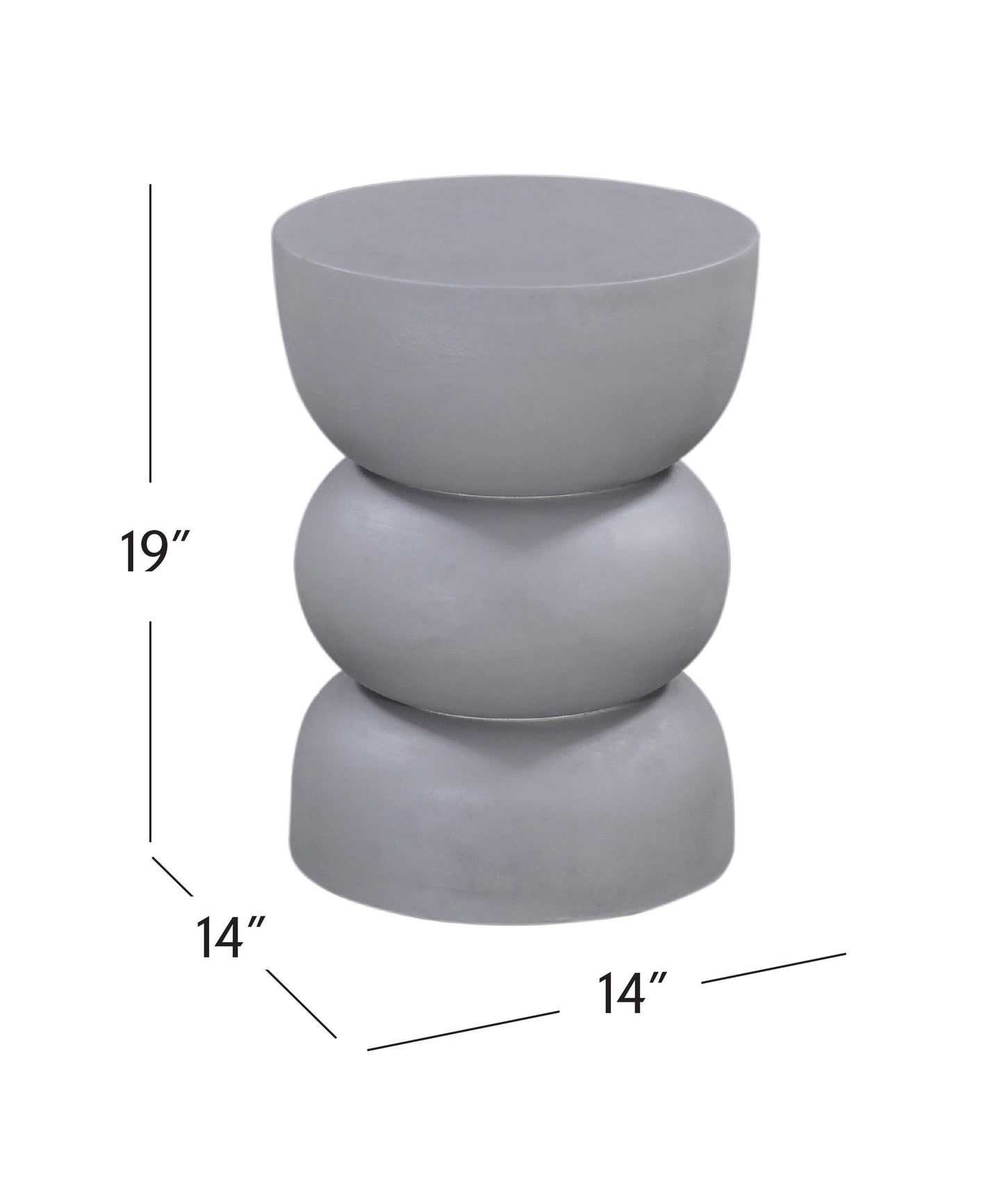 Accent Table - Gray Plaster