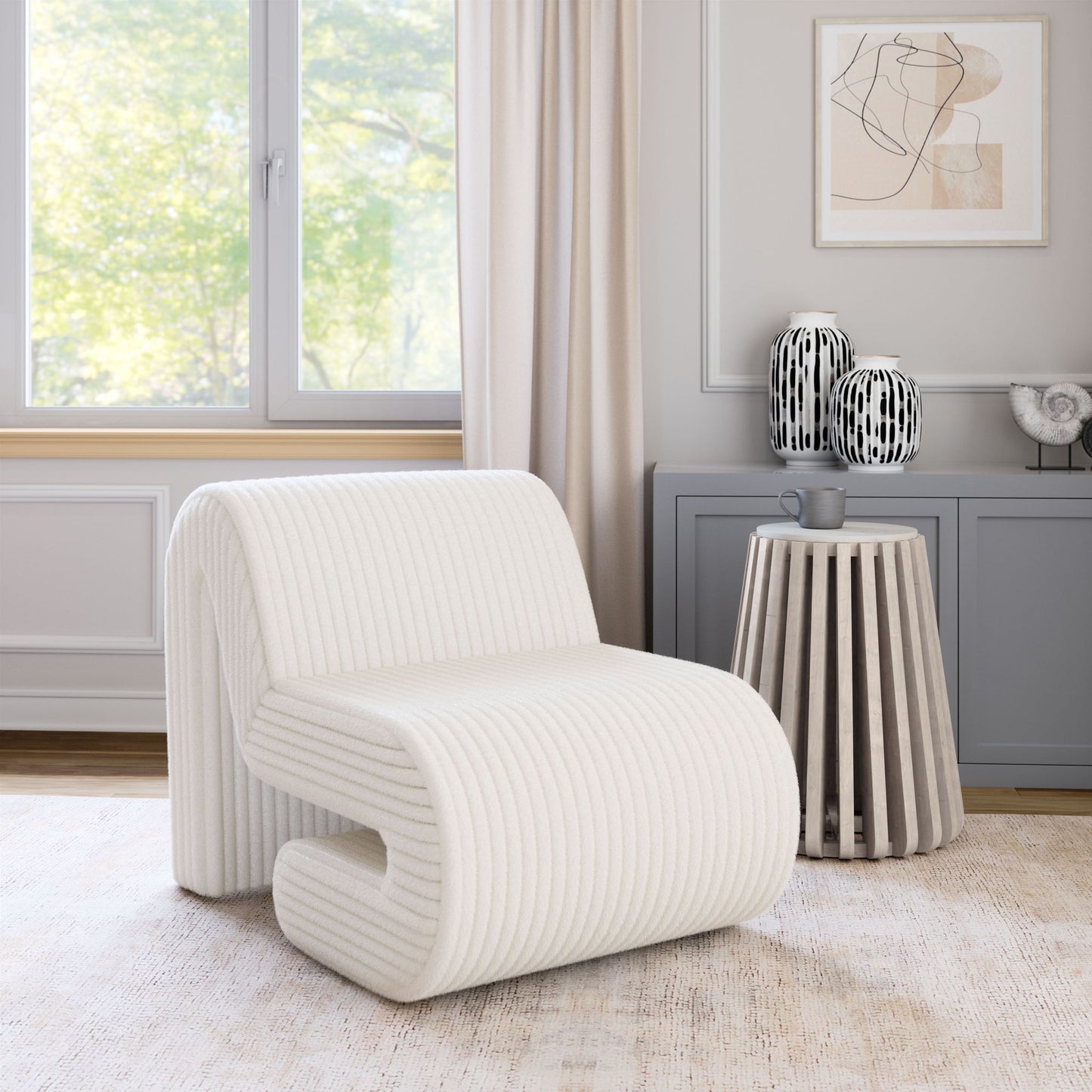 Opam - Accent Chair - White