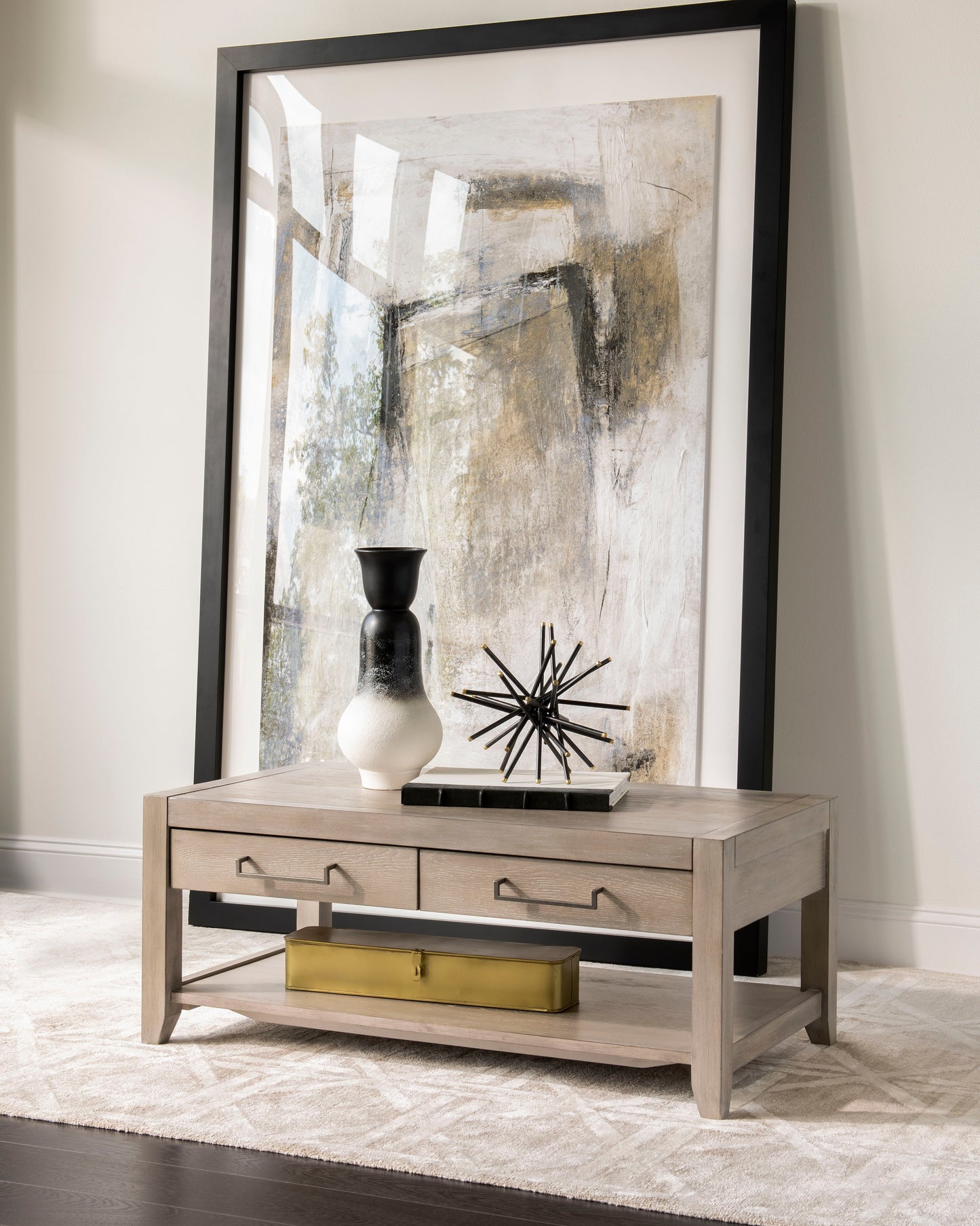 Del Mar - Coffee Table With Drawers - Beige