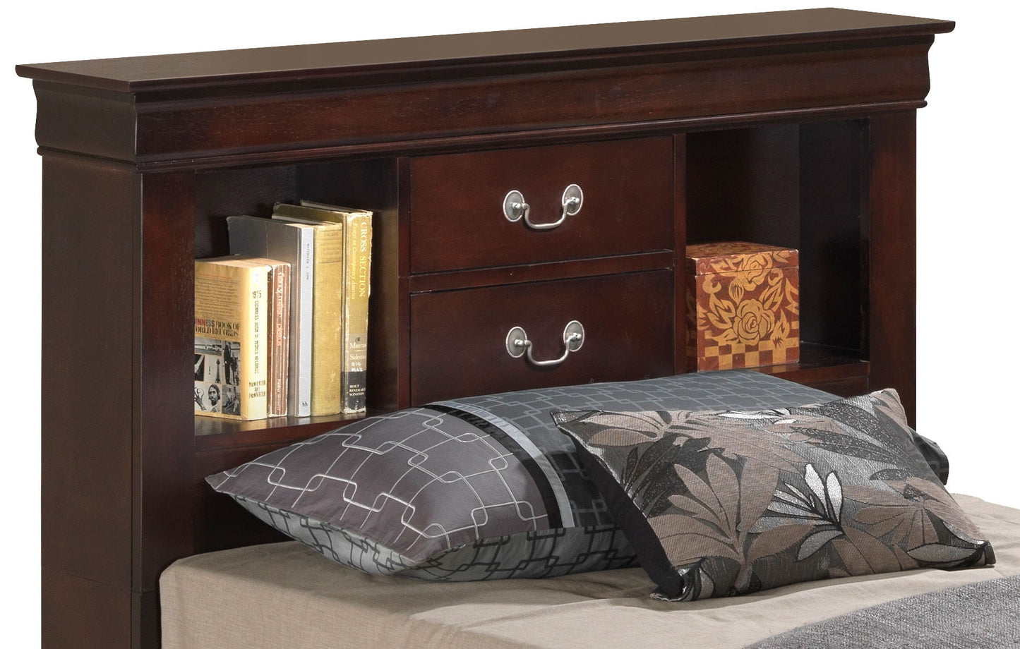 Glory Furniture - Louis Phillipe - Bookcase Storage Bed