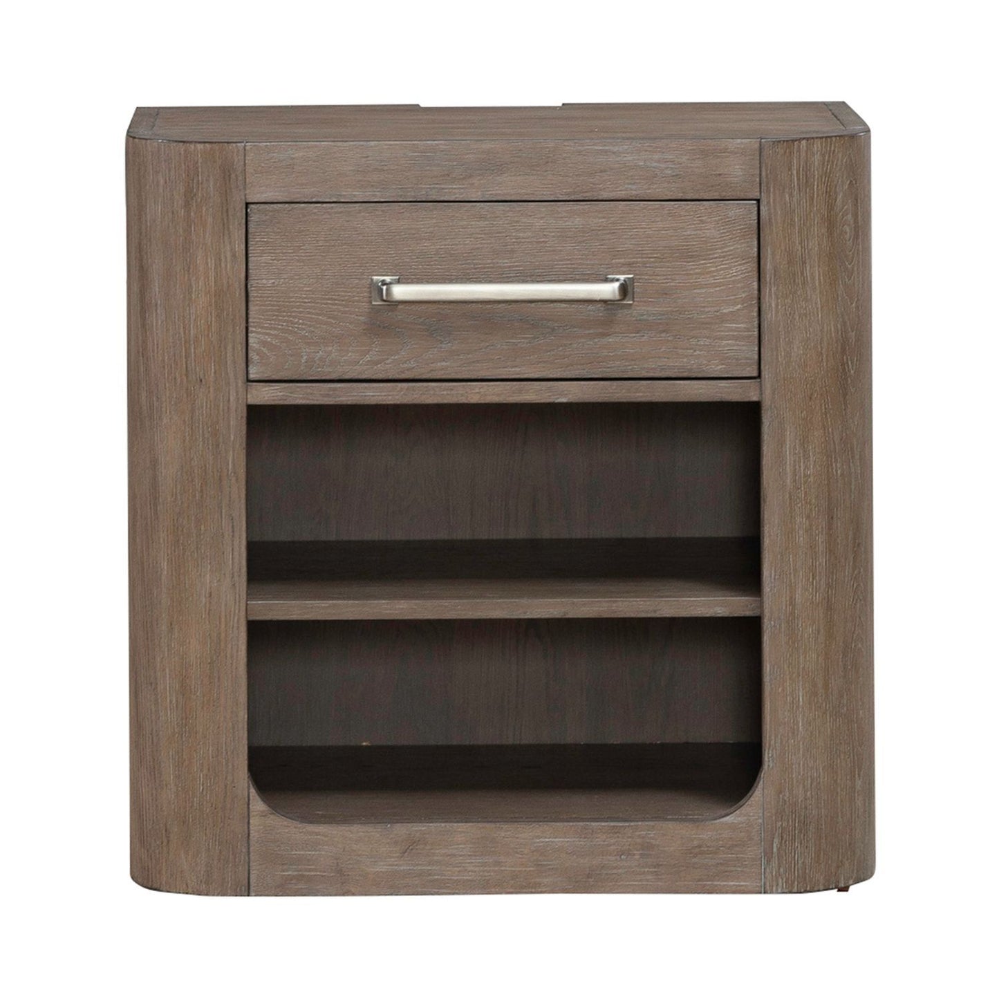 South Bend - Open Nightstand With Charging Station - Brown