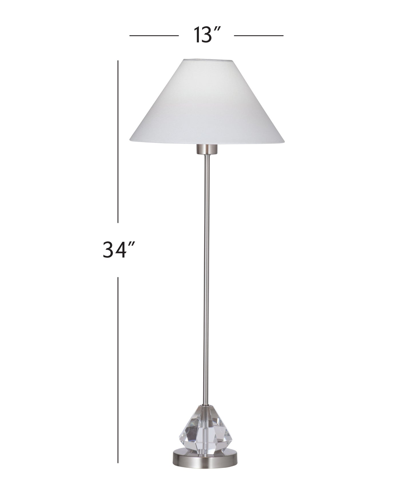 Milford - Table Lamp - Brushed Steel