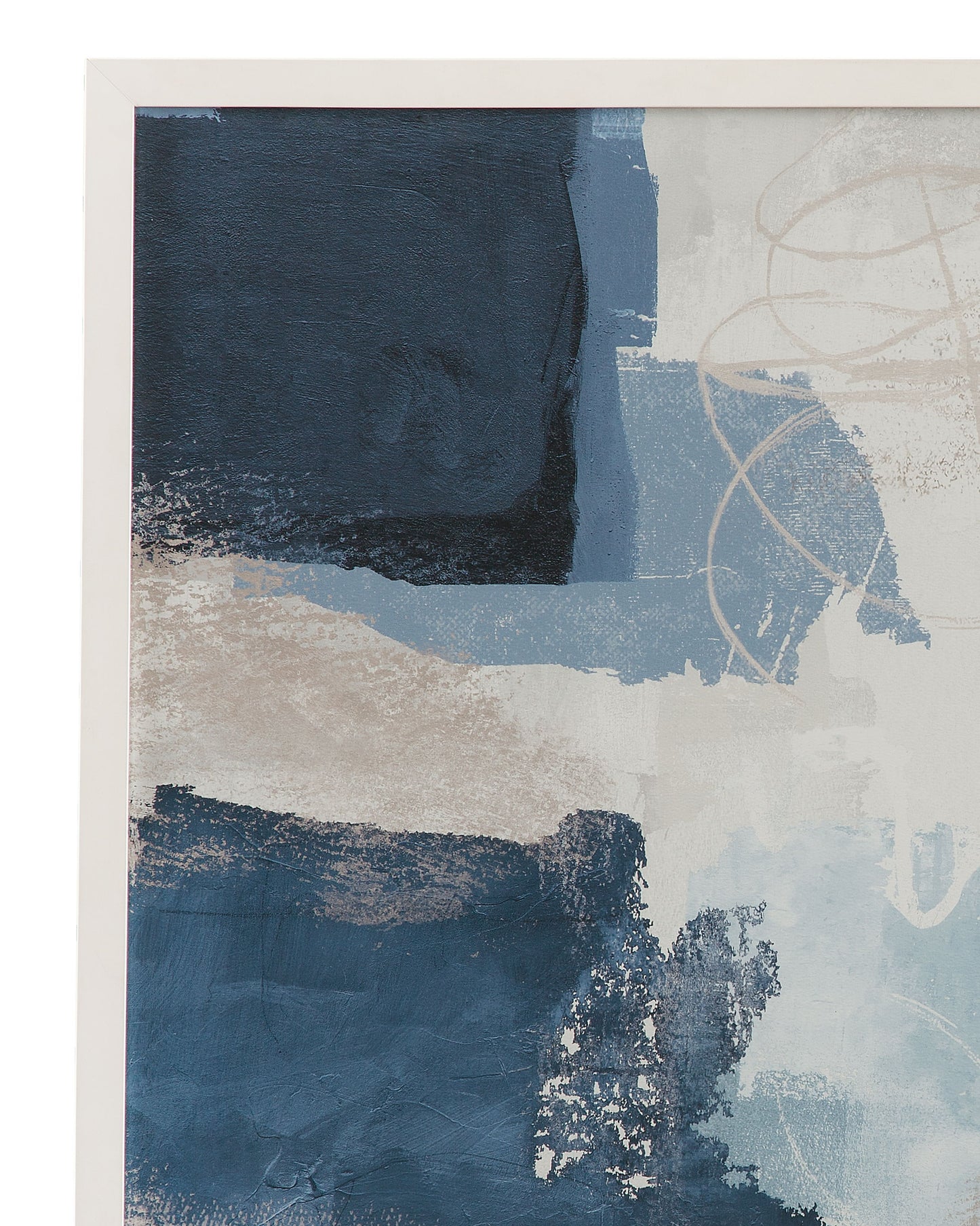 Blue Construction Framed Print - Blue