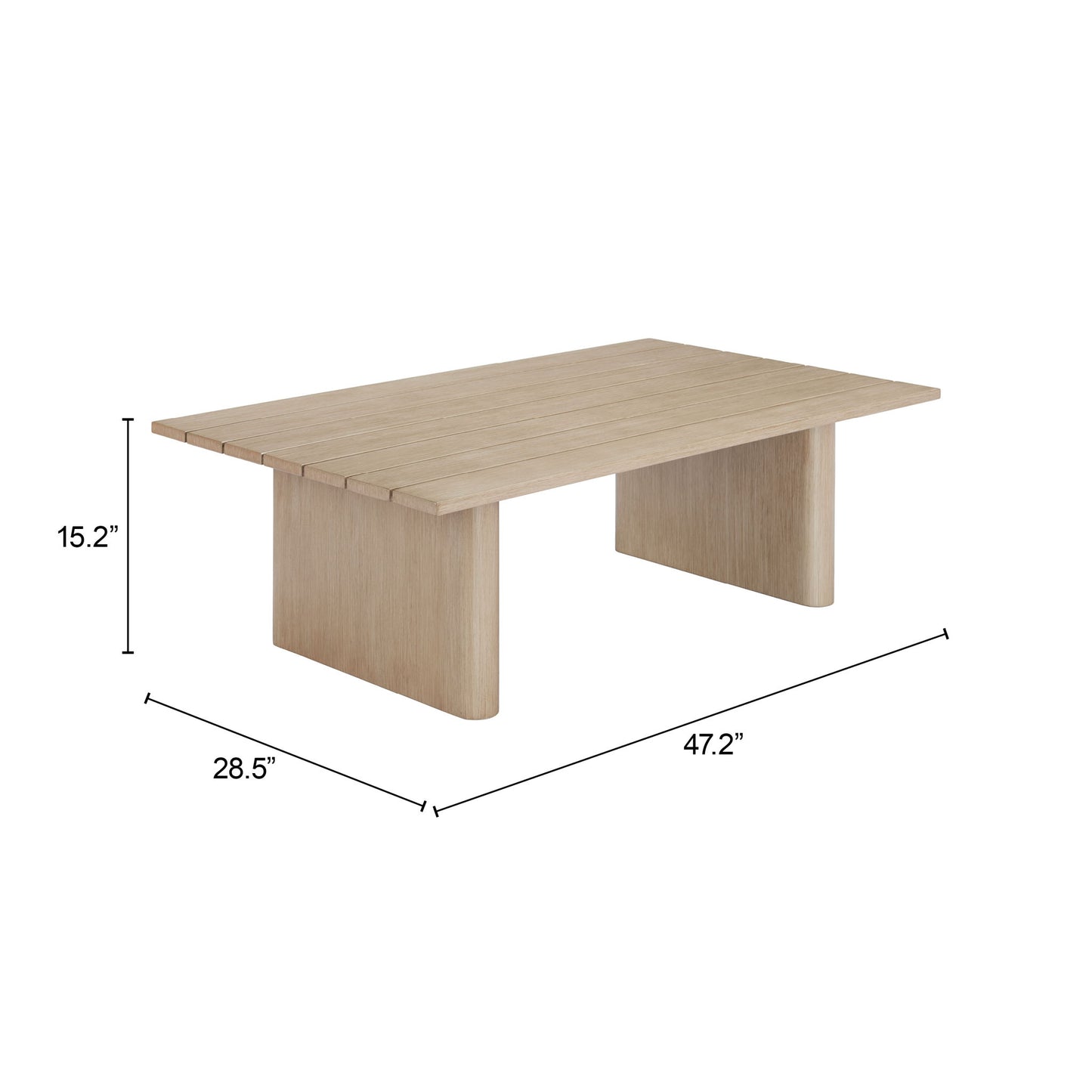 Duna - Outdoor Coffee Table - Natural