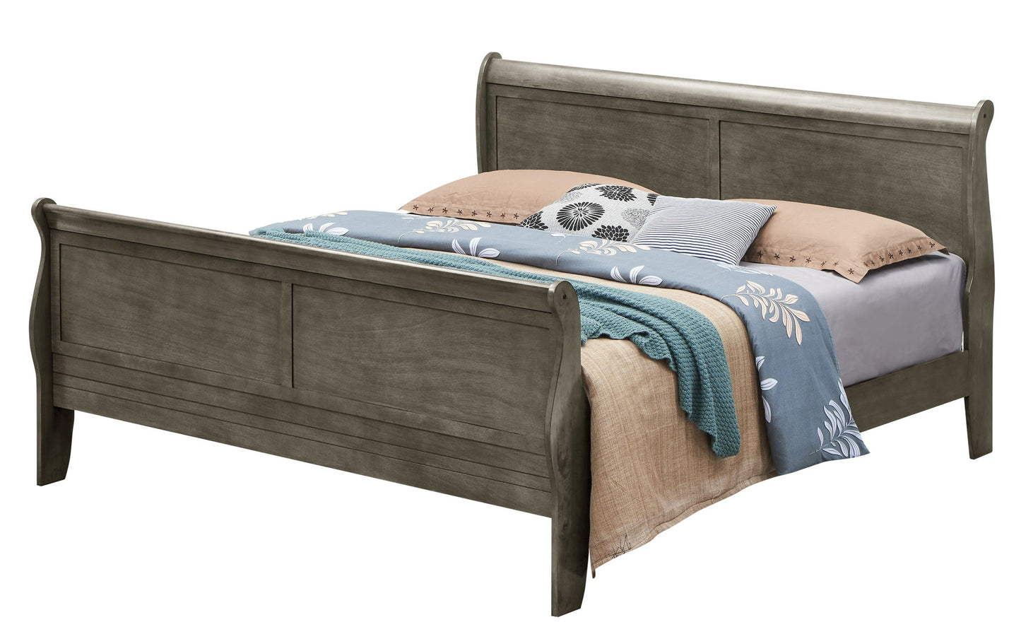 Glory Furniture - Louis Phillipe - Sleigh Bed