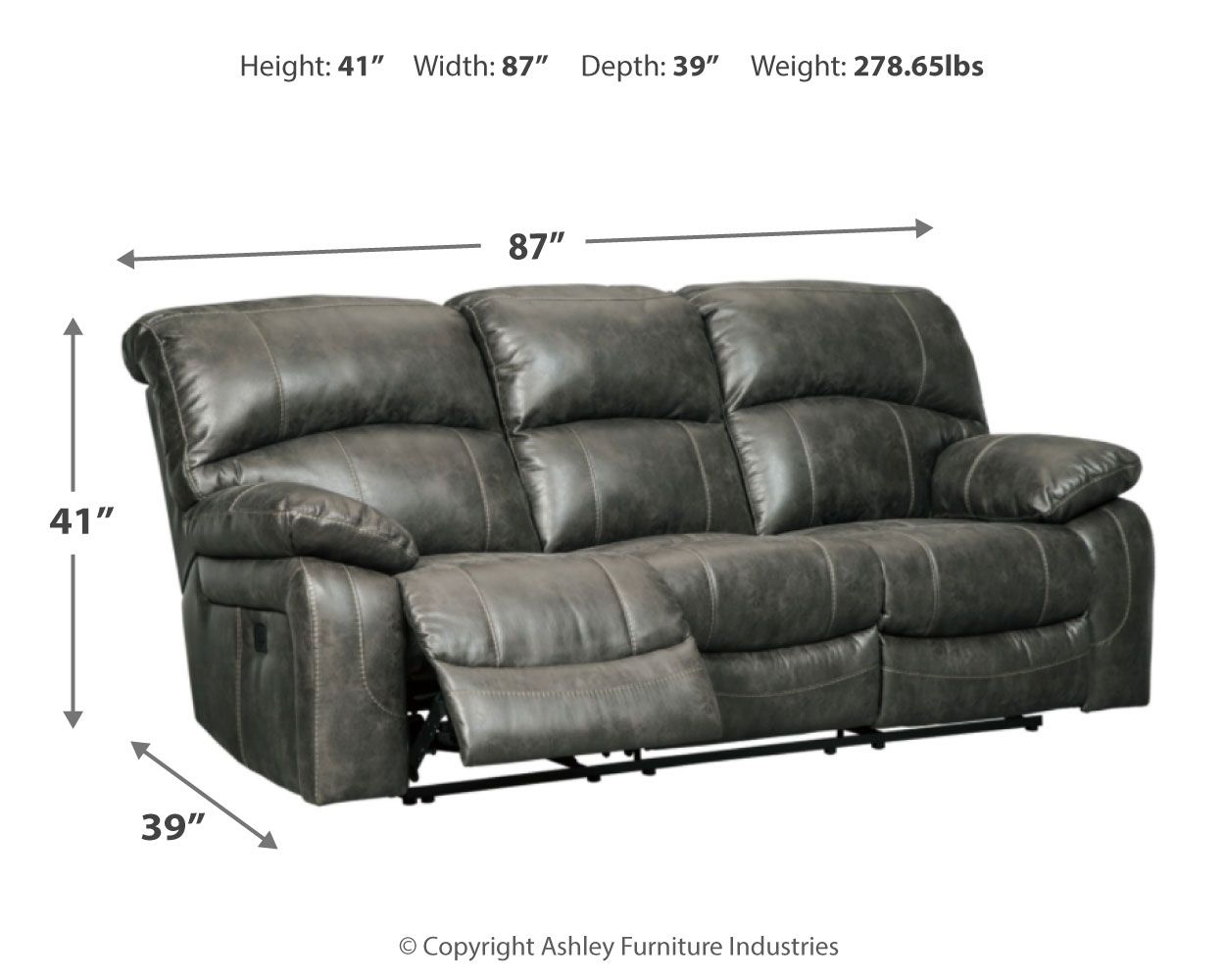 Dunwell - Power Reclining Sofa