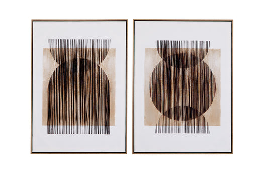 Together Canvas Art (Set of 2) - Light Brown