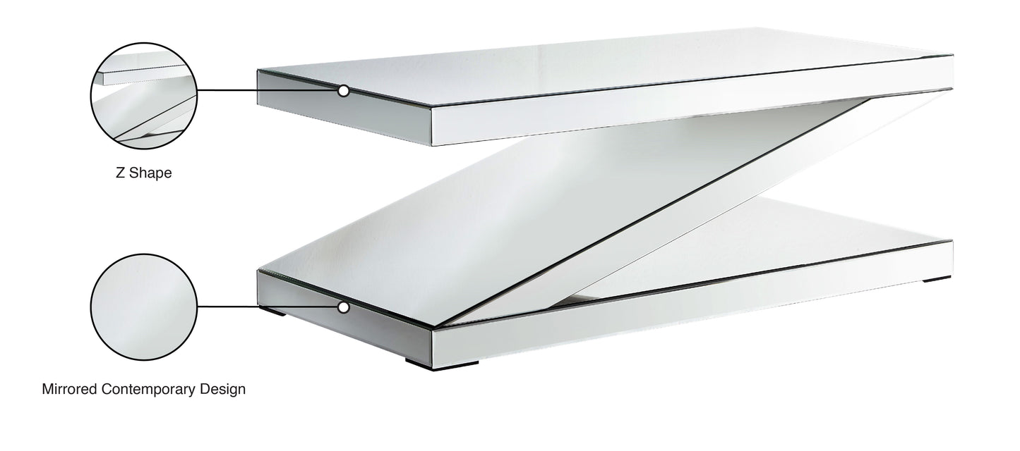 Zee - Coffee Table - Pearl Silver