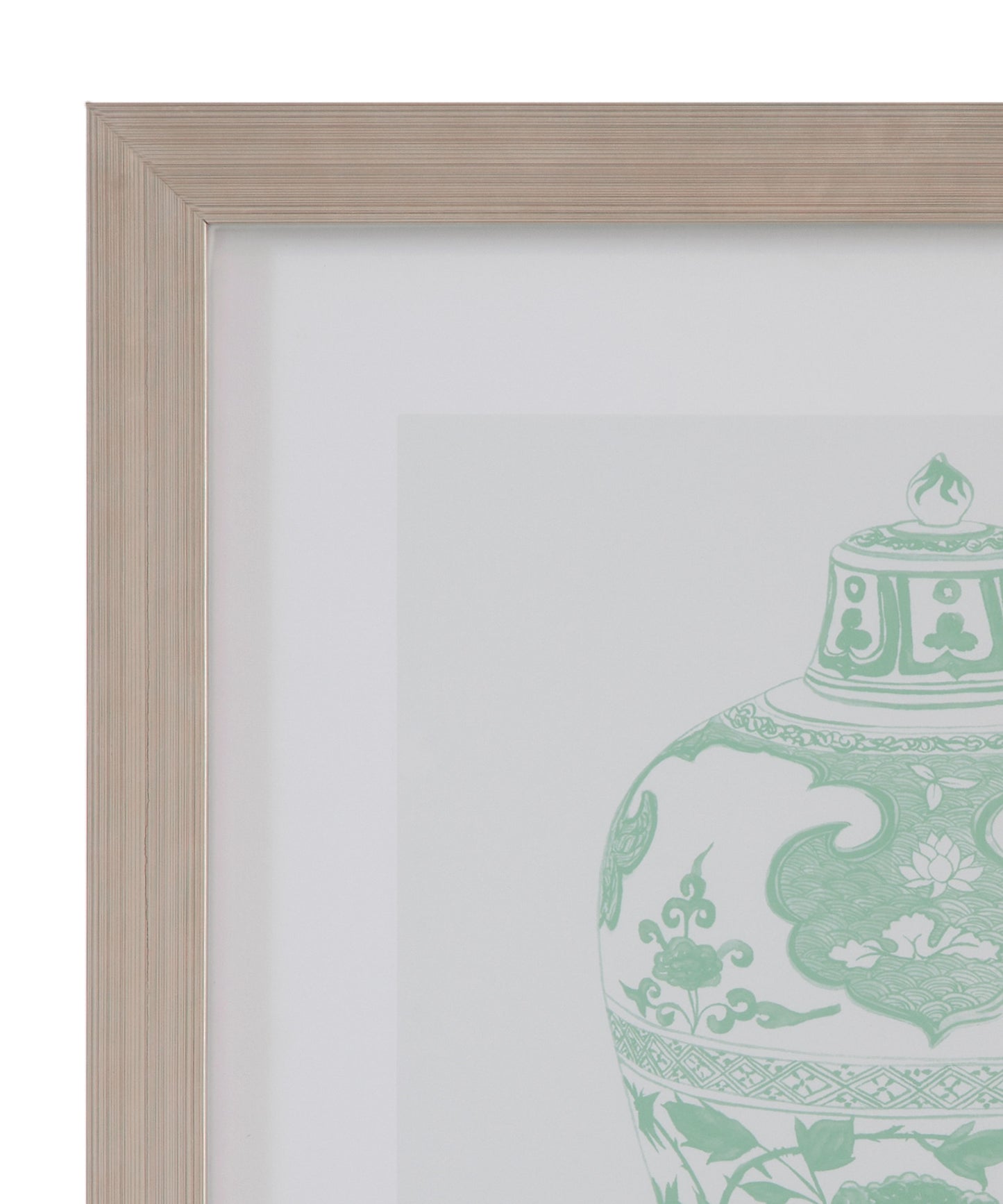 Mint Vases I Framed Print - Green