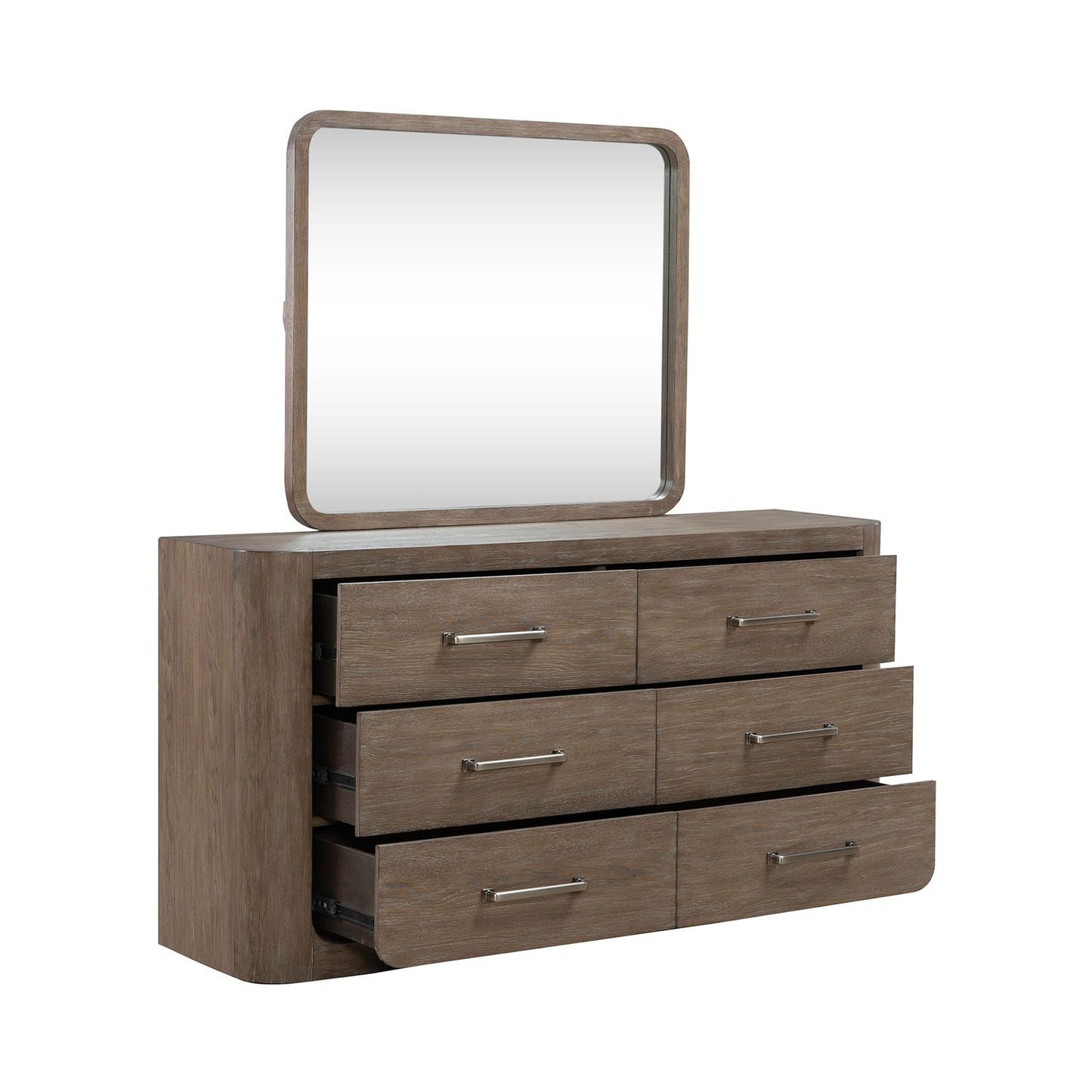 South Bend - Dresser & Mirror - Brown