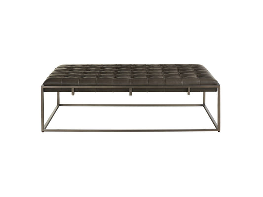 Travers - Cocktail Ottoman - Dark Gray