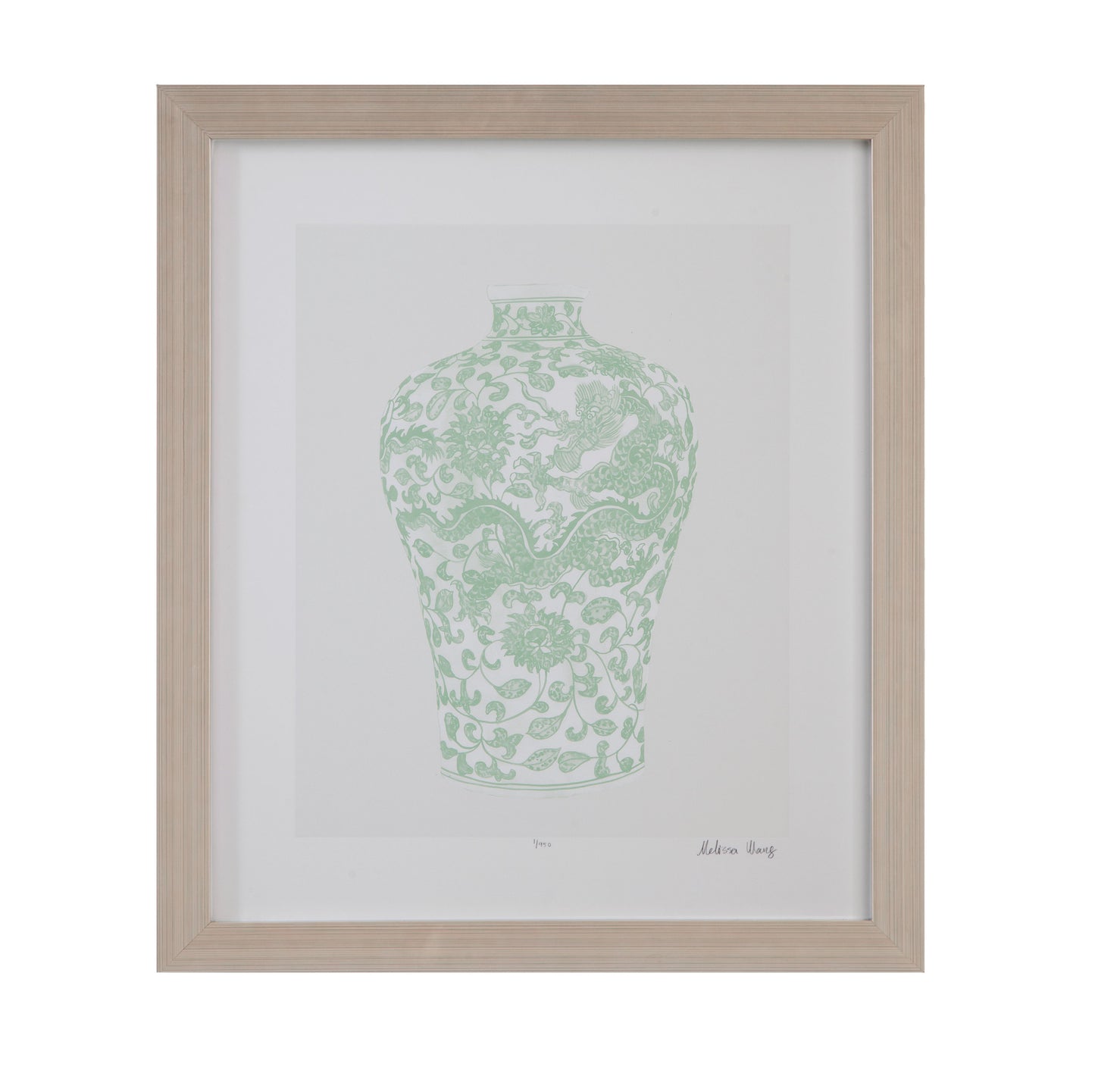 Mint Vases III Framed Print - Green