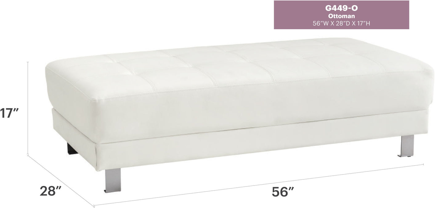 Glory Furniture - Riveredge - Milan Ottoman