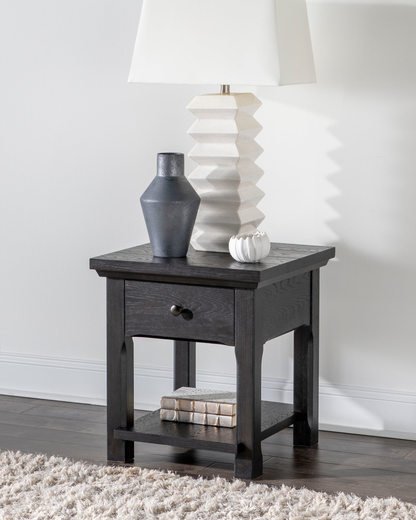 Westcliff - End Table with Drawer - Black