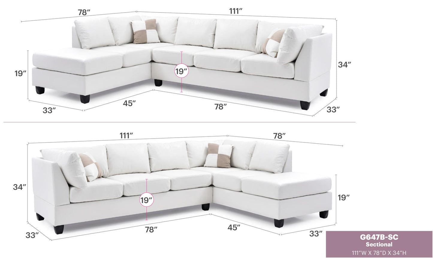 Glory Furniture - Malone - Sectional