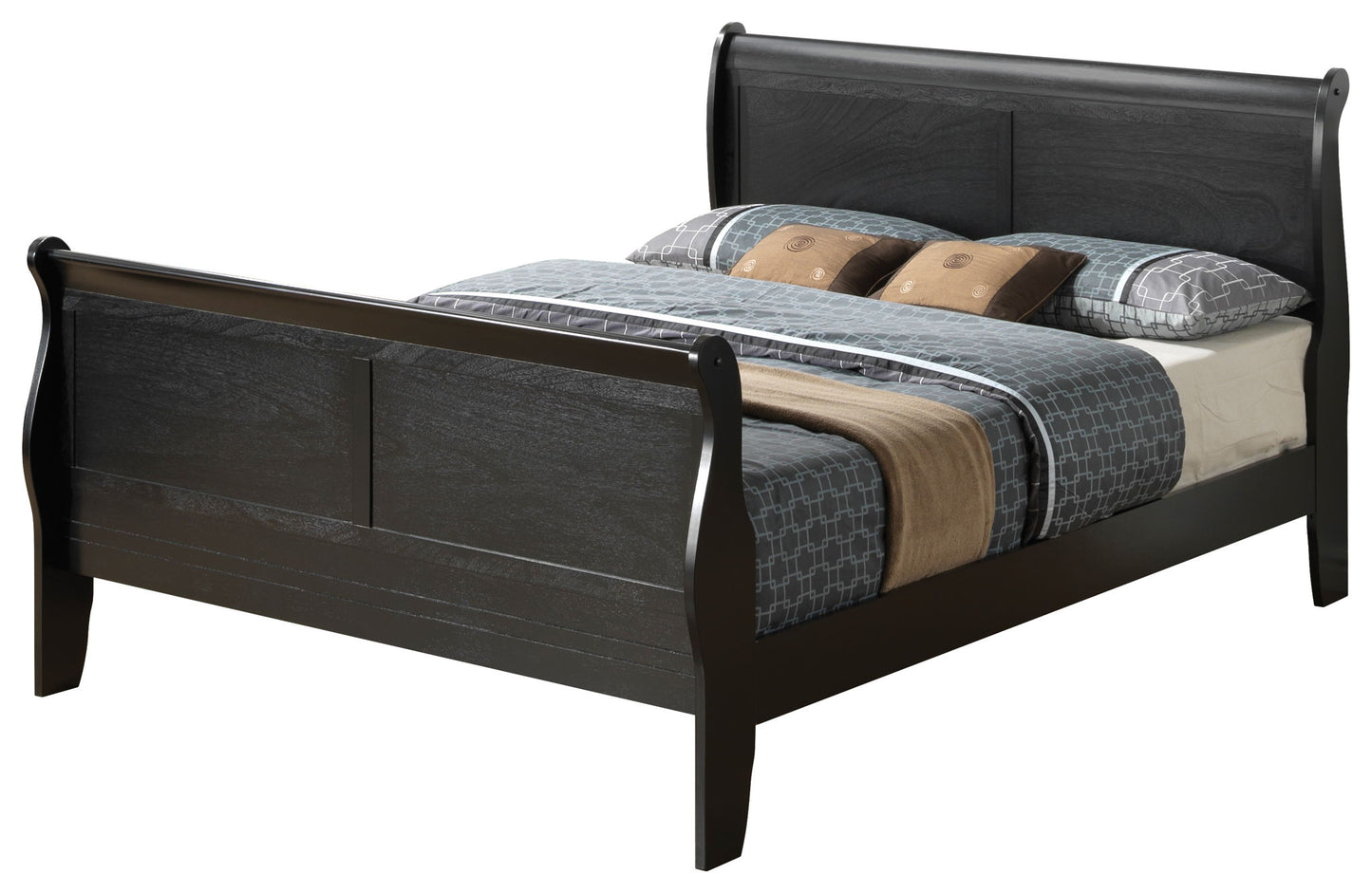 Glory Furniture - Louis Phillipe - Sleigh Bed