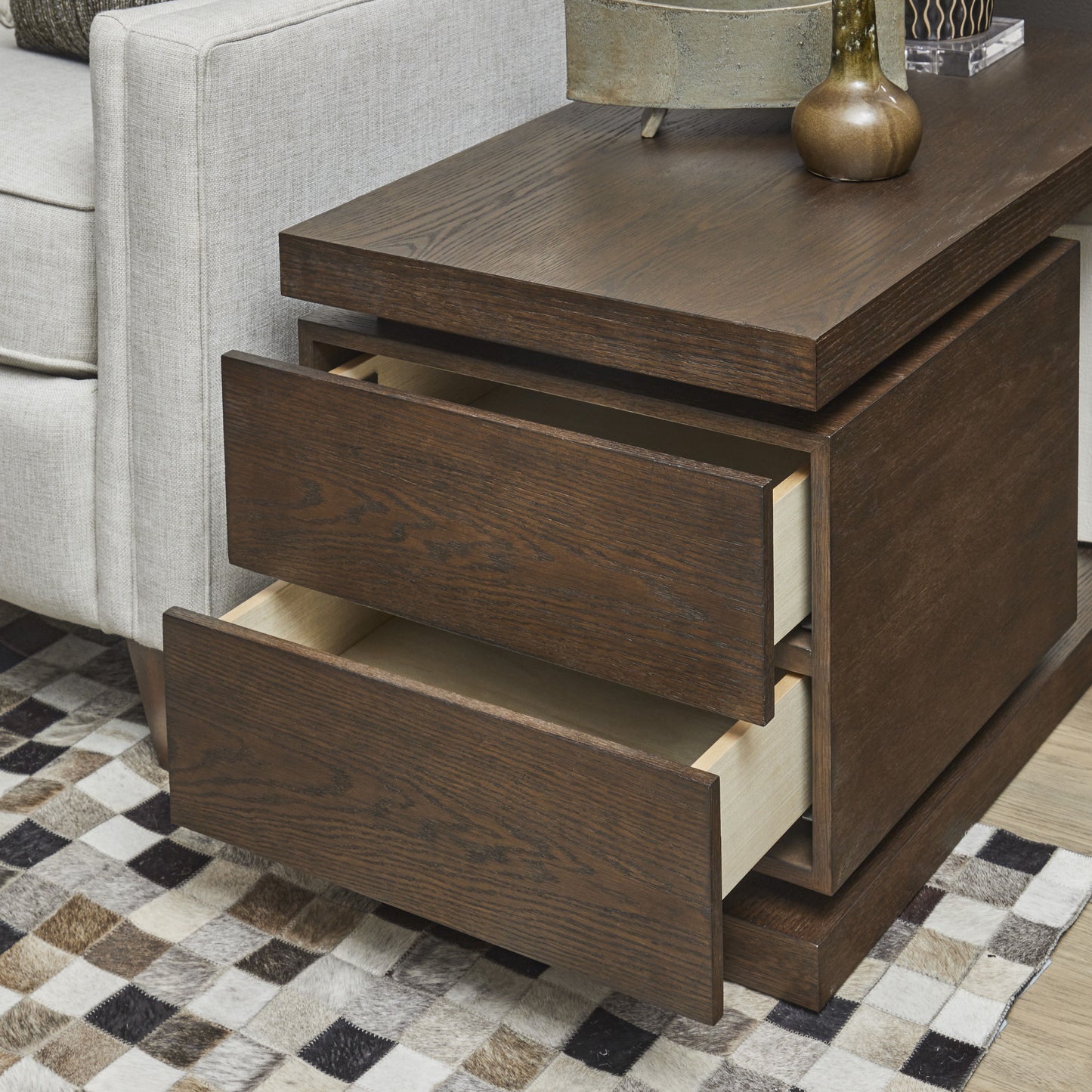 Athens - End Table - Chocolate Brown