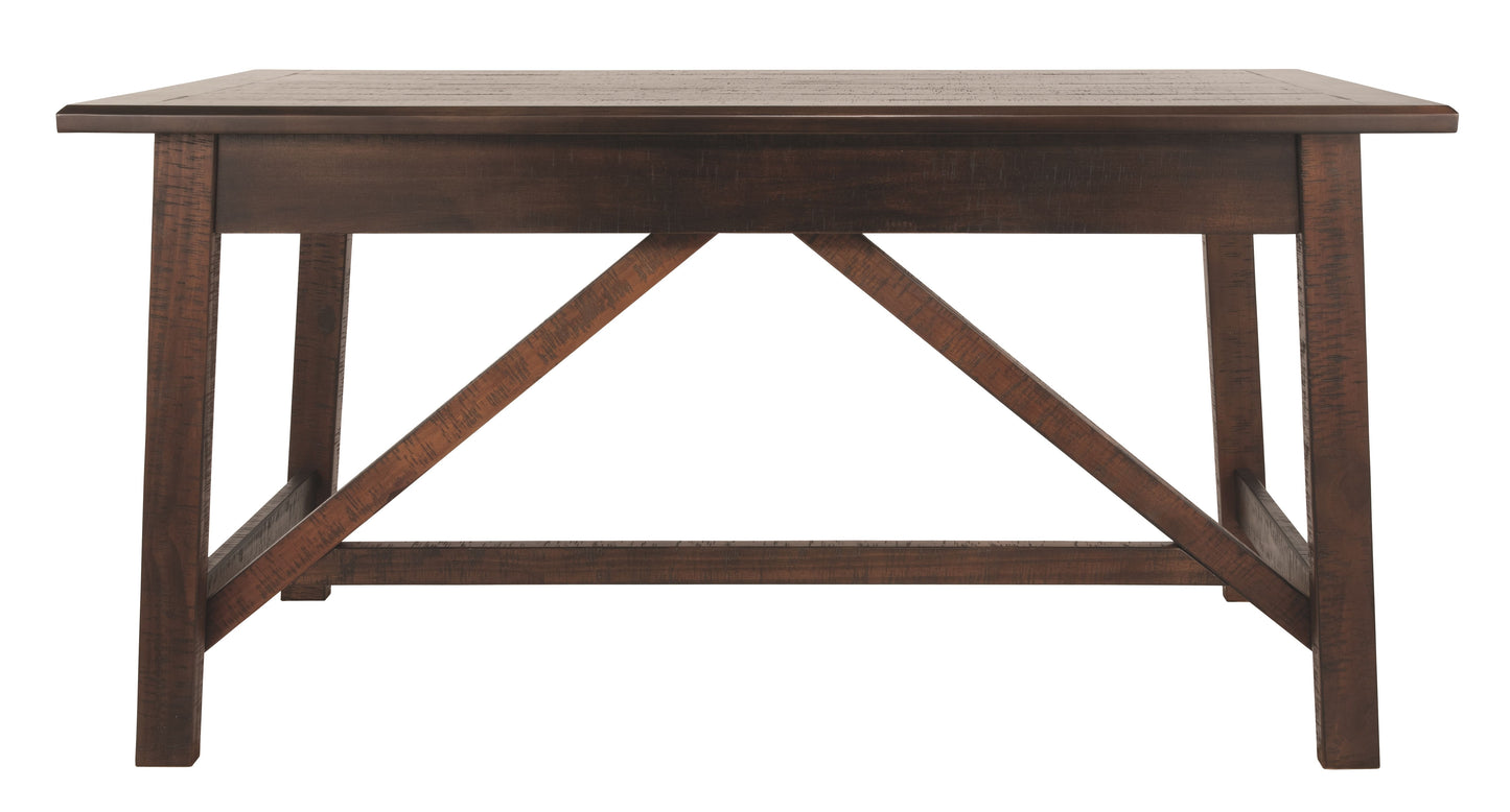 Baldridge - Rustic Brown - Home Office Large Leg Desk