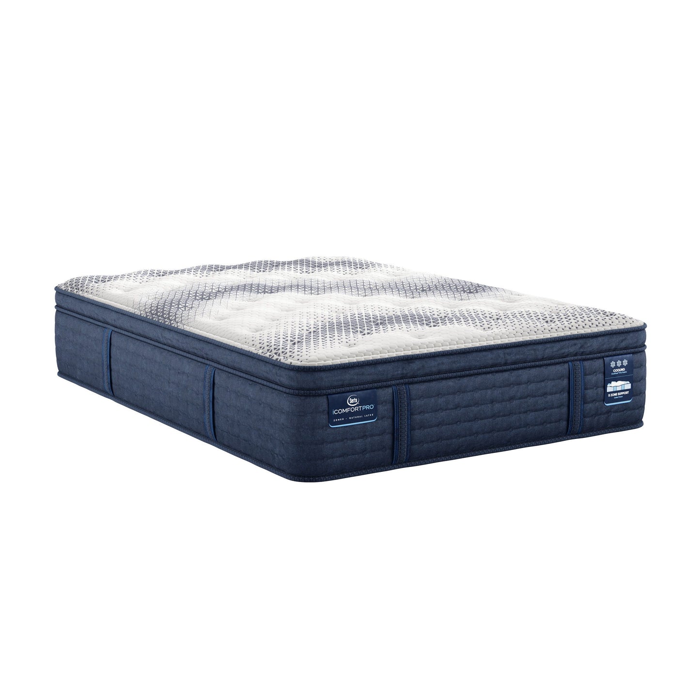 iComfortPro - 16" Buckingham Latex Foam Plush Pillow Top Mattress