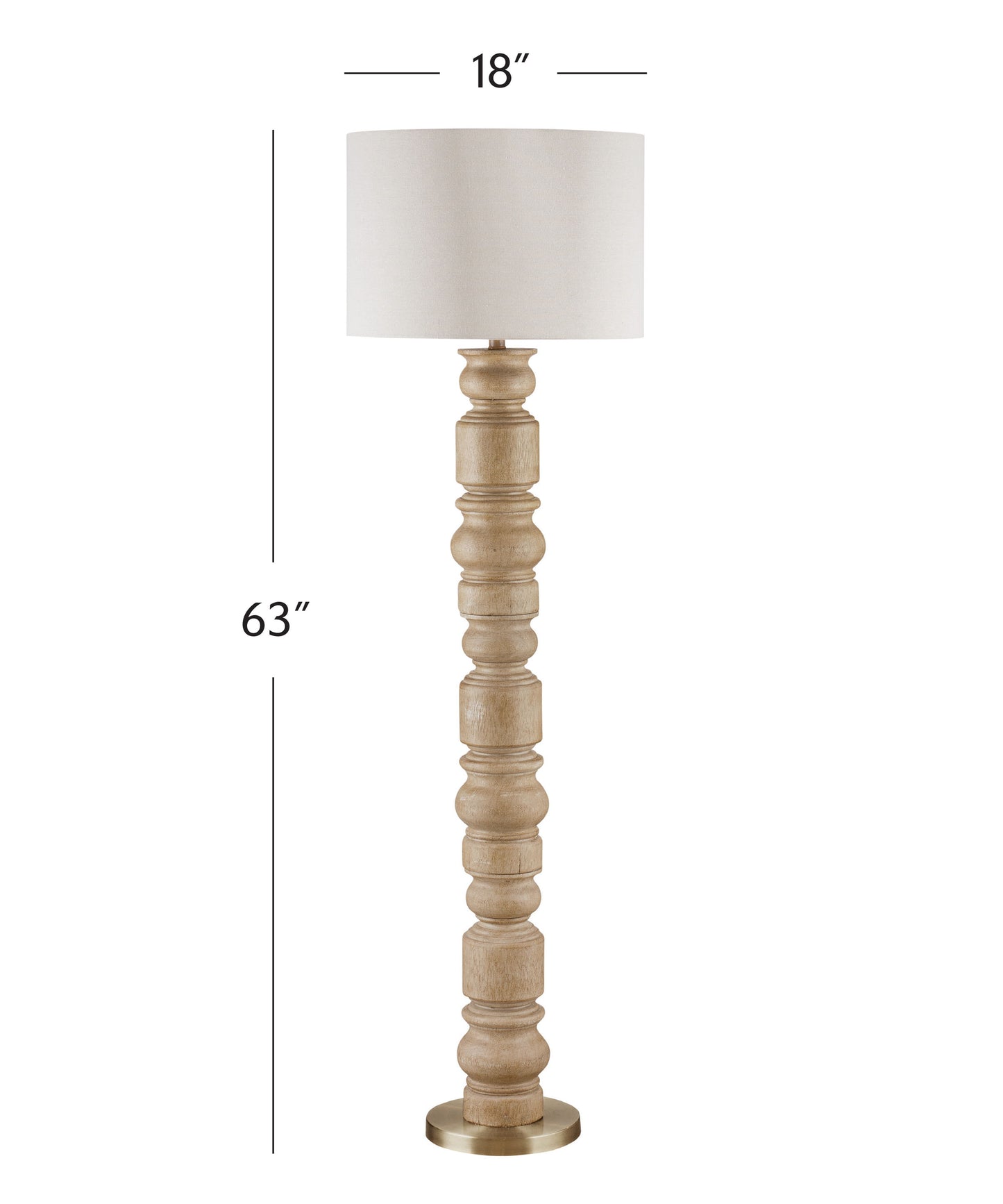 Helford - Floor Lamp - Light Brown