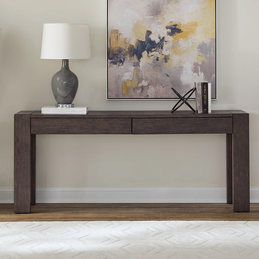 Cascade Falls - Accent Console Table - Satin Espresso