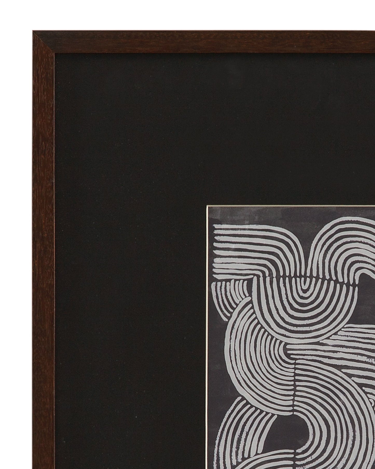Neutral Strokes I Framed Print - Black