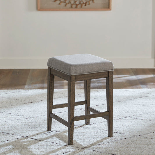 Arrowcreek - Upholstered Console Stool - Dark Brown