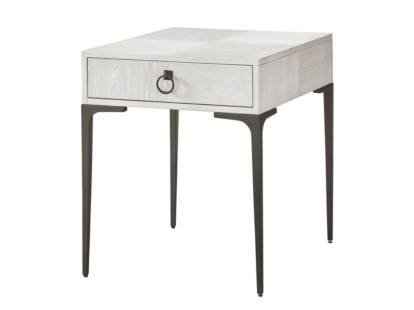 Soliloquy - Dahlia Drawer End Table - White