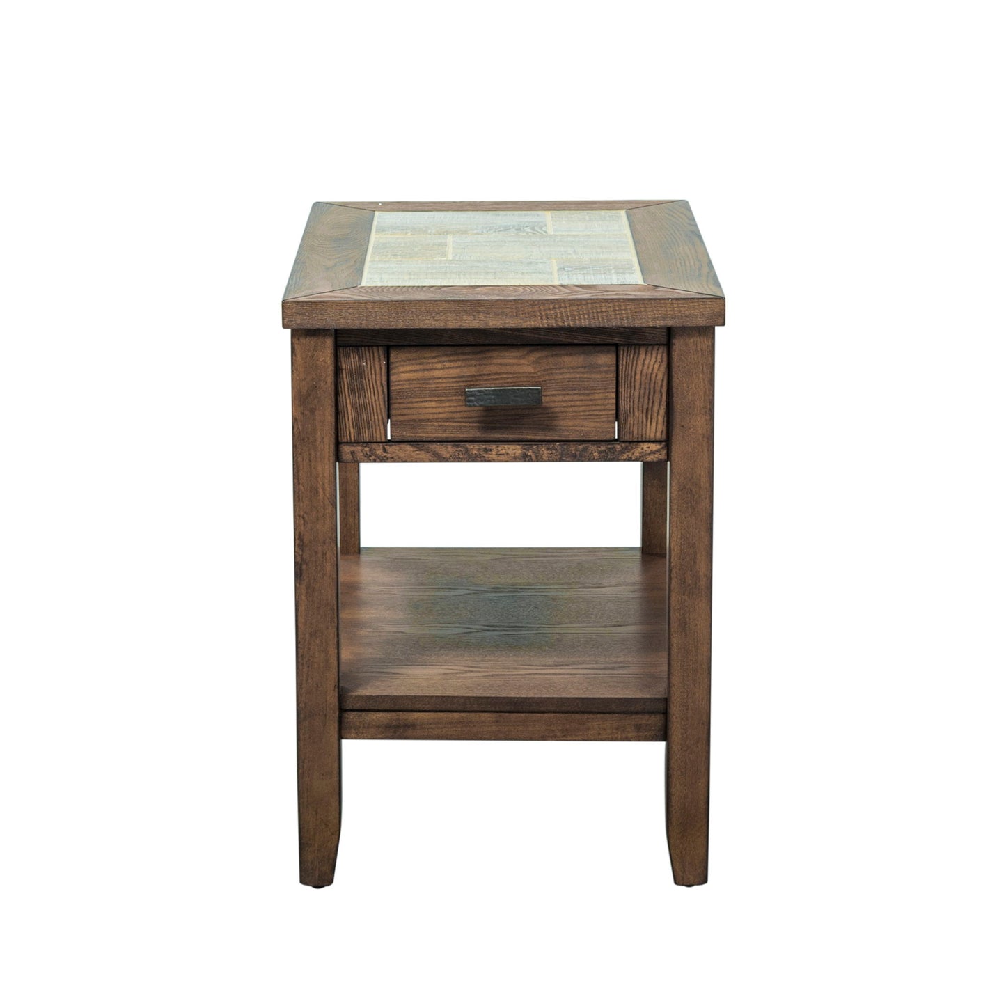 Mesa Valley - Chair Side Table - Dark Brown