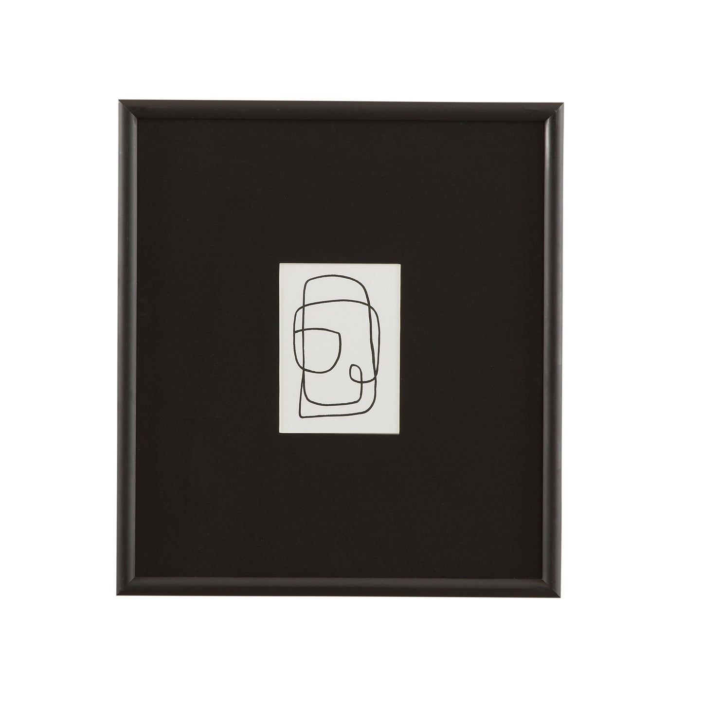Form Study XII Framed Print - Black