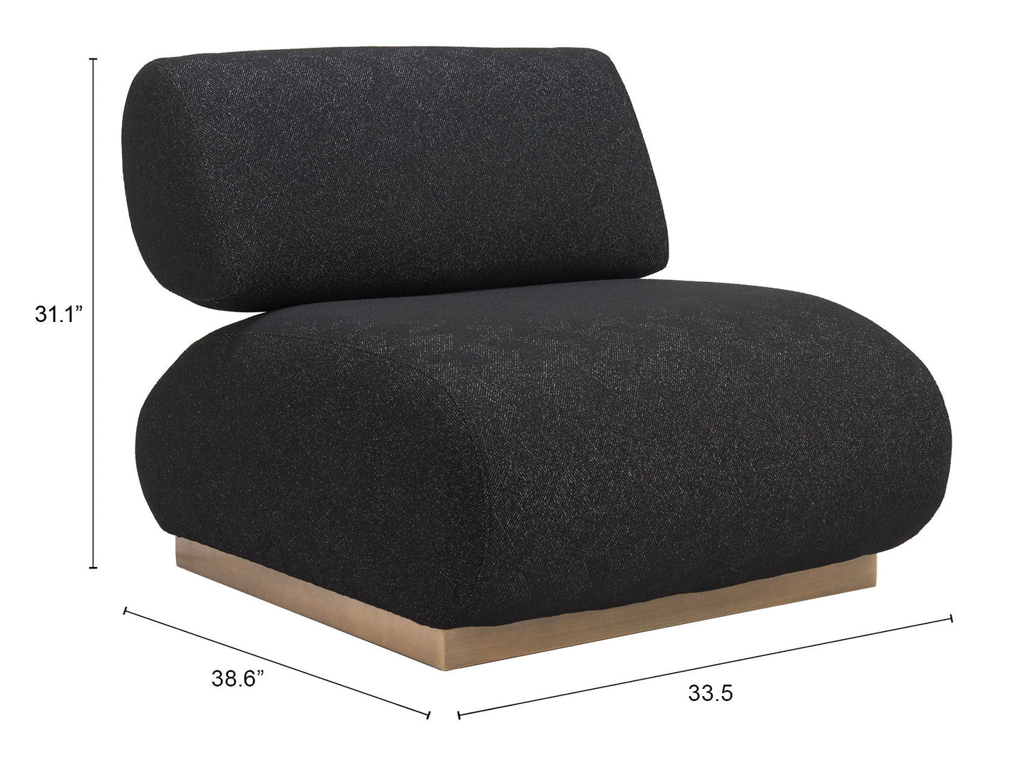 Barsa - Accent Chair - Black