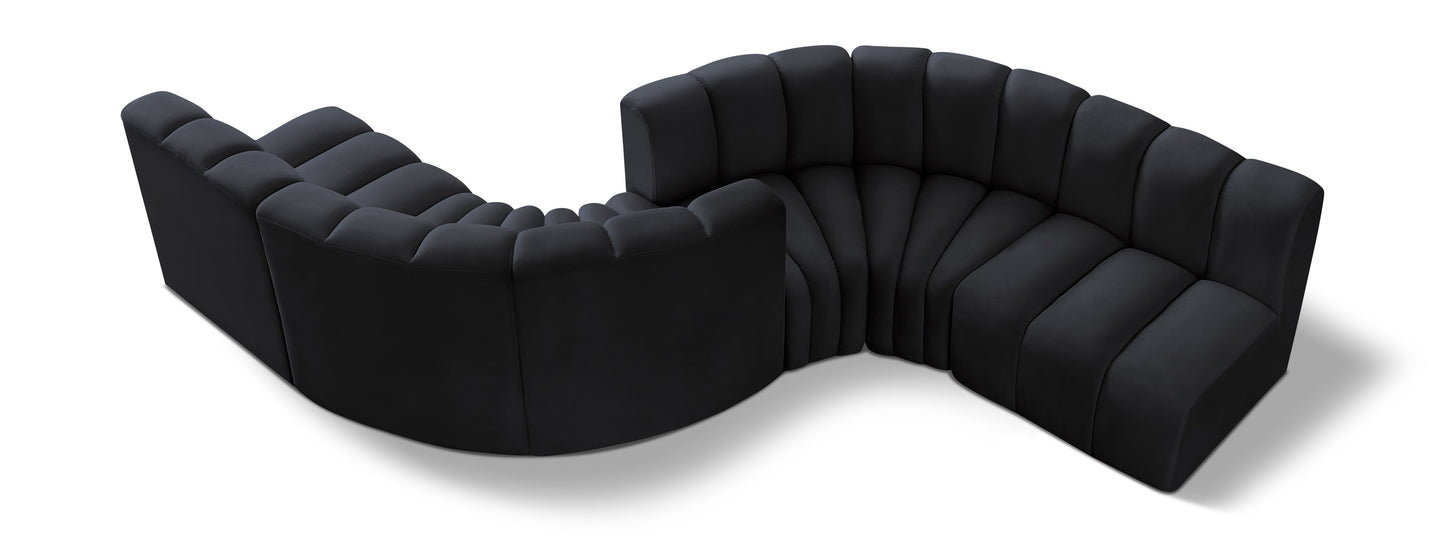 Arc - Velvet 6 Piece Modular Sofa